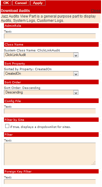 Figure 3: Editor for Jazz Audits