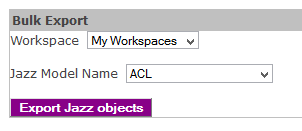 Figure 1: Jazz Bulk Export