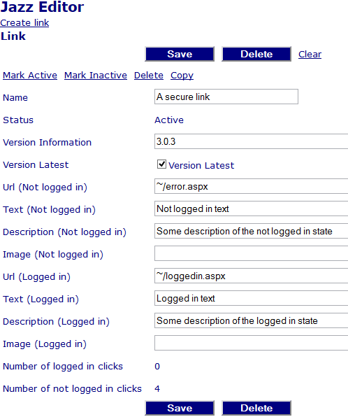 Figure 2: Jazz Secure Link Definition