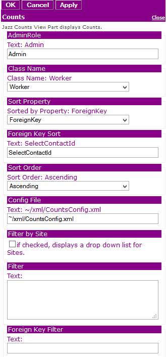Figure 2: Editor for Jazz Counts