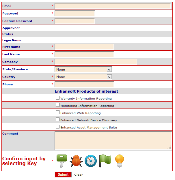Figure 2: Jazz New User form