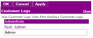 Figure 3: Editor for Jazz Customer Logs