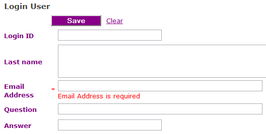Figure 6: Jazz Input Form