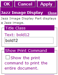 Figure 2: Editor for Jazz Image Display