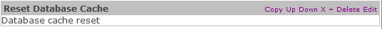 Figure 1: Jazz Reset Database Cache