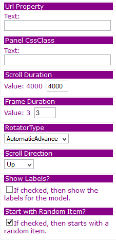 Figure 4b: Editor for Jazz Rotator