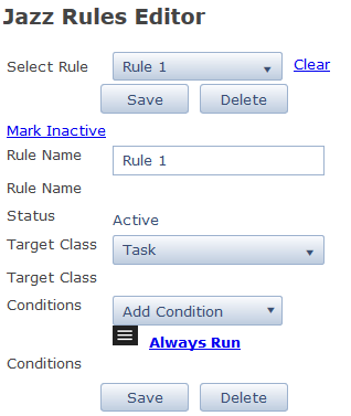 Figure 1: Jazz Rules Editor