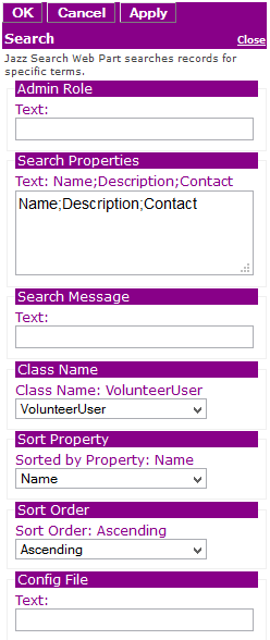 Figure 3: Editor for Jazz Search