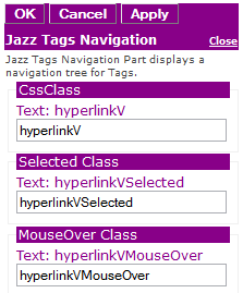 Figure 2: Editor for Jazz Tags Navigation