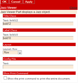 Figure 2: Editor for Jazz Viewer