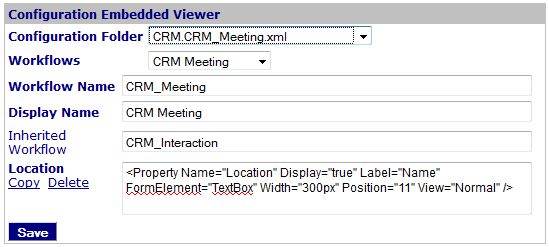 Embedded Configuration Editor