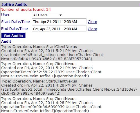 Jetfire Audits