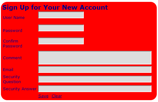 Figure 2: Rounded Corners example with Background Colour