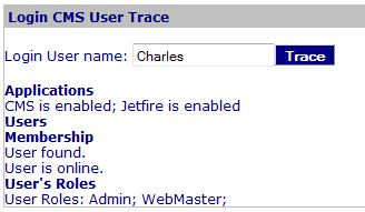 Figure 1: Create Trace User