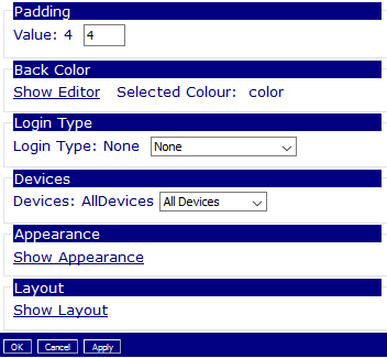 Figure 1: Common Edit Properties