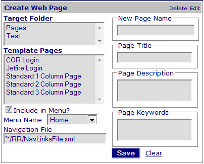 Figure 1: Link List Editor