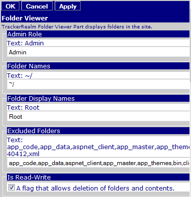 Figure 2: Folder Viewer Editor