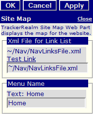 Figure 2: Site Map Editor