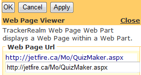 Figure 2: Web Page Editor