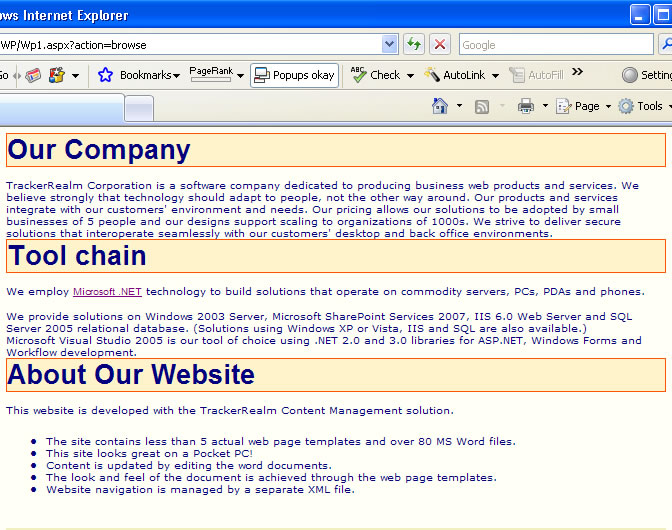 Figure 1: Word Viewer Example