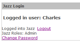 Jazz Login Web Part