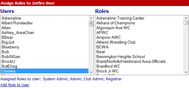 Assign Role to User