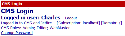 Jetfire Login Web Part