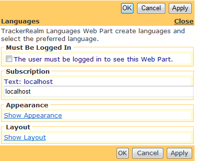 Editor for Jetfire Languages Web Part