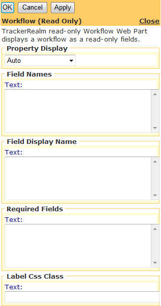 Editor for Workflow (Read Only) Web Part