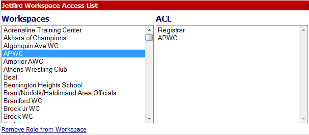 Jetfire Workspace ACL Web Part
